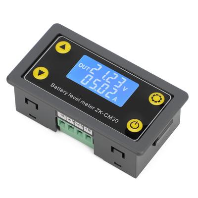 DROK DC 30A Digital Tester with Bidirectional and Includes Fuel and Display 6-60V Ammeter, Voltmeter, Ampere-Hour Meter, Backlight, Indicator,