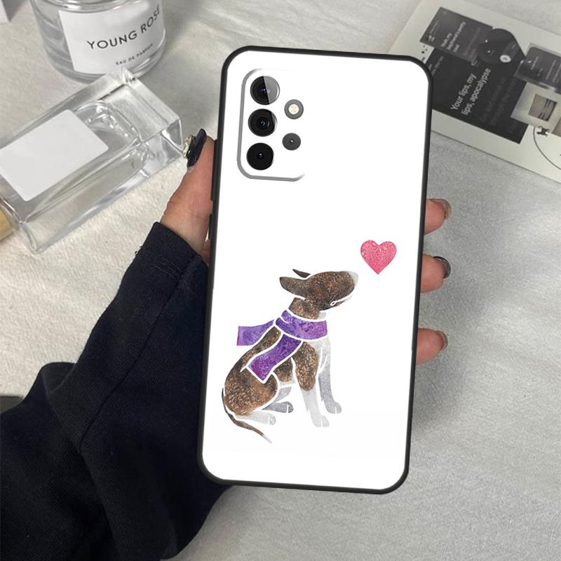 English Bull Terrier Hundehülle Für Samsung Galaxy A06 A16 A26 A36 A56 A53 A32 A52 A33 A13 A55 A35 A15 A14 A34 A54 A17
