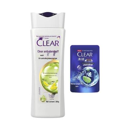 Shampoing Rafraîchissant CLEAR Anti-Pelliculaire Contrôle du Sébum (2 x 200g)