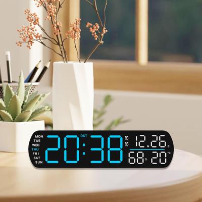 Digital Alarm Clock Desk Clocks Decorative Large Numbers LED Display for Table Home