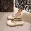 Fairy Wind Soft-soled Shoes, Female Flat-soled Single Shoes, Summer 2025 New Two-wear Loafers with Skirts, Gentle Small Leather Shoes