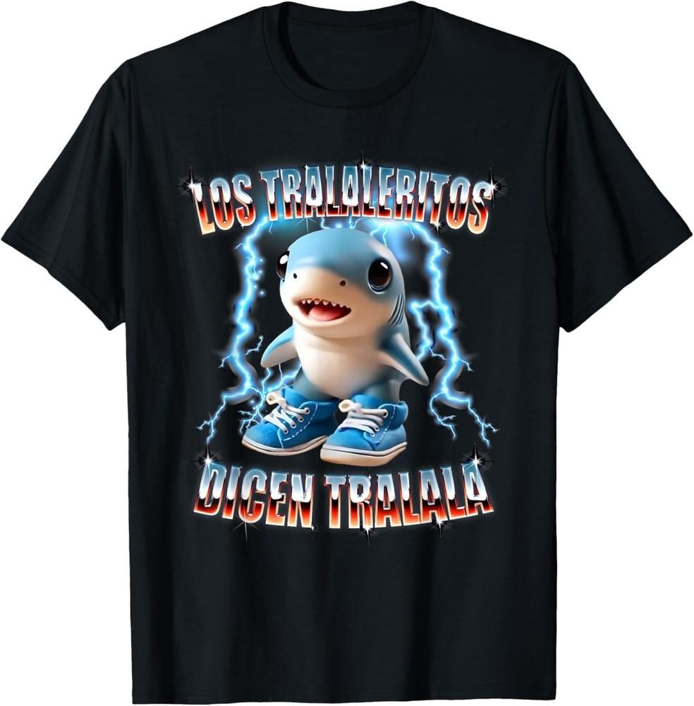 Funny Cursed Gamer Los Tralaleritos Tralalero Dicen Tralala T-Shirt 4XL