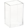 MUJI Acryl Stifthalter Klar - 5,5 x 4,5 x 9 cm, Schreibtisch-Organizer, Japan
