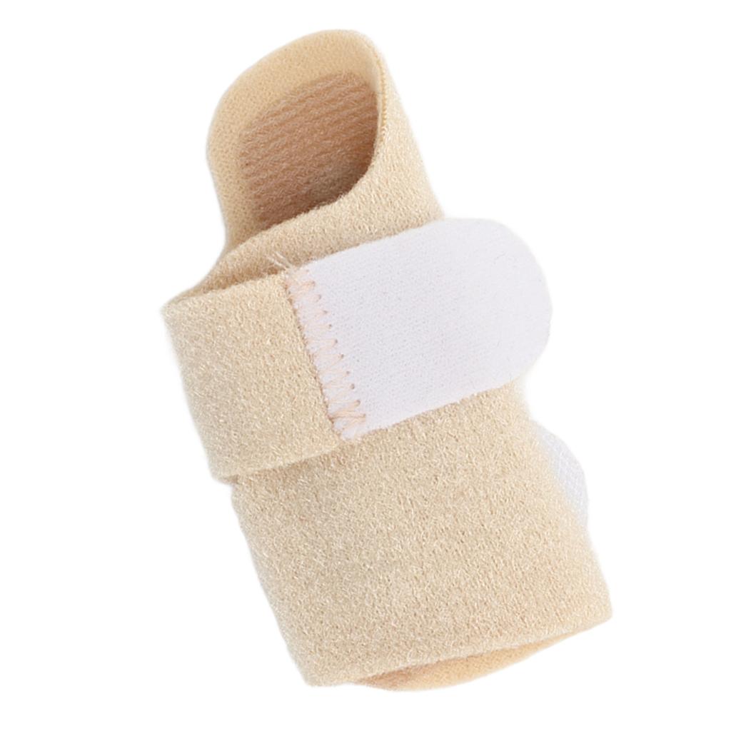 Finger Brace Sleeve Built in Aluminum Strip Adjustable Finger Protection Thumb Splint Brace with Hook and Loop M