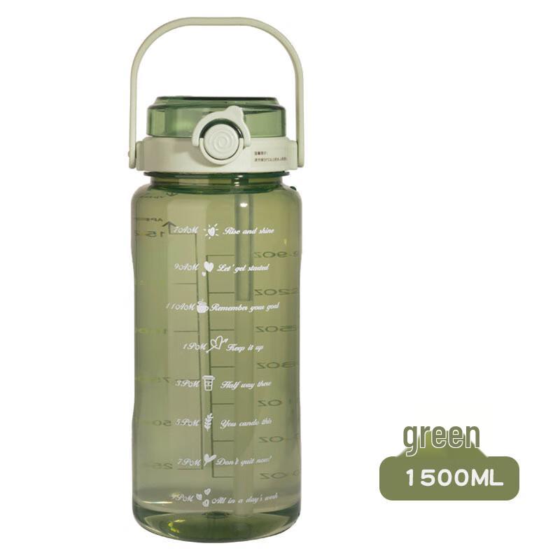 Gradient Color Plastic Outdoor Water Bottle