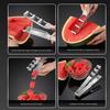 Ergonomic Kitchen Tool For Precise Watermelon Cantaloupe Slicing Stainless Steel Fruit Cutter Efficient Kitchen Gadget