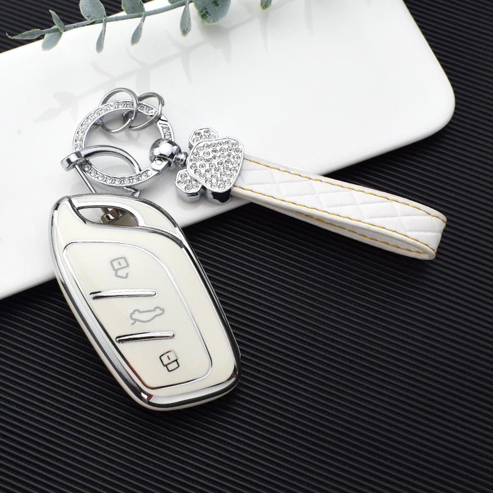 For Roewe Rx3 Rx5 Rx8 Erx5 I6 I5 For Mg 4 Mg4 Ev Mg Hs Gt Zs Ev Zx Mg5 Mg6 3 Buttons Tpu Fob Key Cover Case