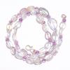 Natural Crystal Amethyst Gemstone Smooth Beads Necklace 4-17 Mm 18" UB-7866 UB-7866