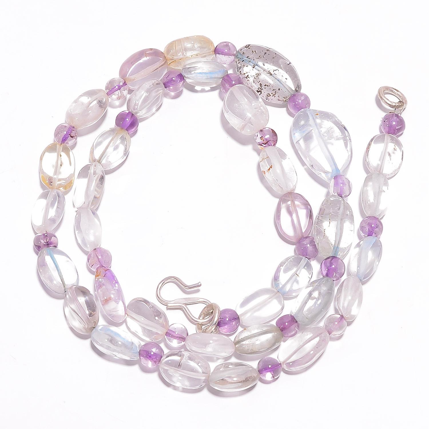 

Натуральный Кристалл Аметист Драгоценный Камень Гладкие Бусины Ожерелье 4-17 мм 18 UB-7866 UB-7866