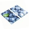 Multifunctional Decorative Glass Boards with Blueberry Print 2X30X52 Cm
