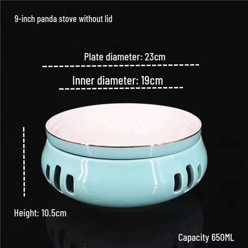 Ceramic Food Warming Plate with Integrated Stove