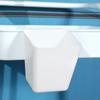 Removable Plastic Storage Bins - Hanging Organizer Baskets for Rolling Carts, Bathroom/Kitchen Shelf Organization