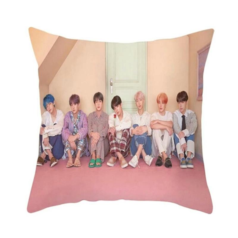 Of The Soul 7 Print Pillow Case Decorative Kpop Bangtan Boys Cover Cushion