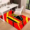 Belgium Football Crest Emblem Area Rug Office rug, Chair Rug, Decor Carpet Livingroom bedroom Mat, Large Size Fan gifts Christmas gifts