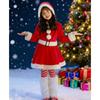Santa Claus Christmas Santa Cosplay Santa Cloak Santa Claus Santa Christmas Eve Disguise [ChicFlow] Costume, Cape, Costume, Cape, Costume, Kids'