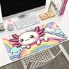 Tappetino Mouse Cartoon Axolotl kawaii ROSA Per Ufficio Gaming e Tastiere Antiscivolo Grande Impermeabile