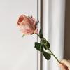 10pcs Rose Artificial Flower Burt Edge Fake Rose Stems 50cm for Wedding Home Hotel Event Floral Arrangement Decoration