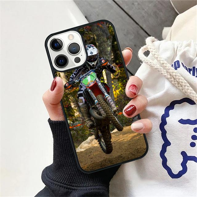 Dirt MX Bike Motocross Coque Shell For iPhone 17 Air 15 16 14 13 12 Pro Max 11 Pro Max Plus Phone Case Cover