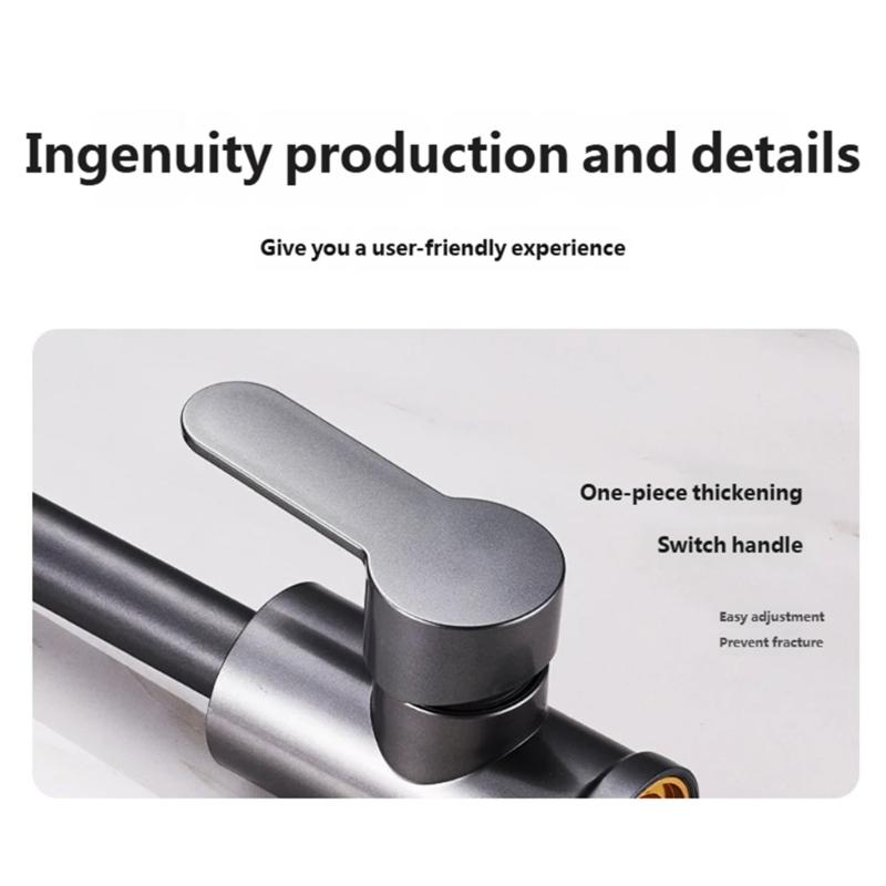 Spatter Proof Water Saving Kitchen Tap 360 Swivels Sink Basins Faucet Quick Installation Single Handle Sink Faucet