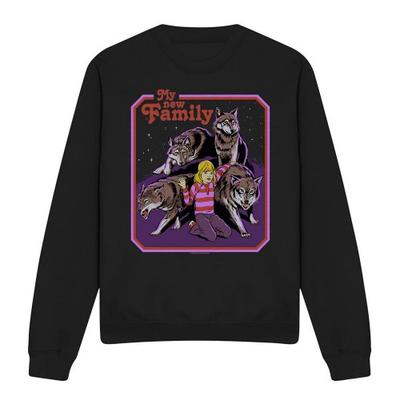 Steven Rhodes Unisex Adult My New Family Sweatshirt