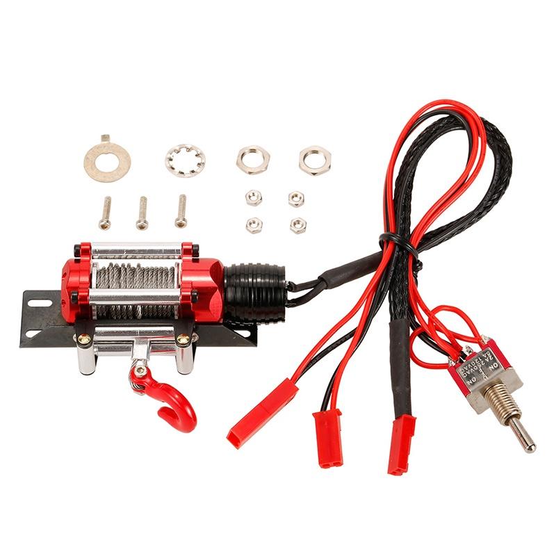 

Premium Quality Metal Steel Wired Winch Control Unit For 110 Rc Crawler Car Toy
