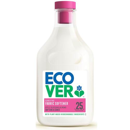 ECOVER Fabric Softener, Apple Blossom & Almond Scent, 750ml, Plant-Based Fabric Softener, Laundry, Baby