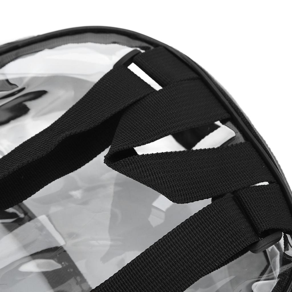 Clear Backpack Mini Transparent Waterproof 2 Layer Storage Zipper Design PVC Wear Resistant Backpack for Travel