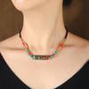 Vintage Tibetan Nepalese bead necklace woven collarbone chain women's summer simple neck chain accessories