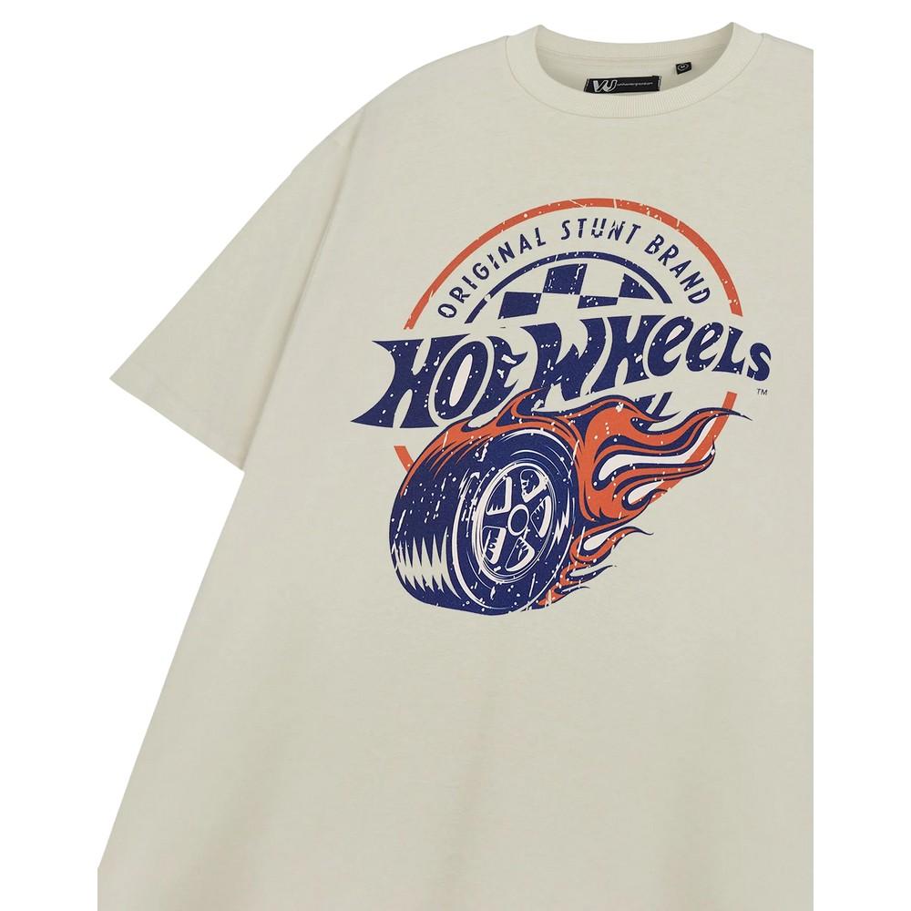 Hot Wheels Mens Original Stunt Brand Short-Sleeved T-Shirt
