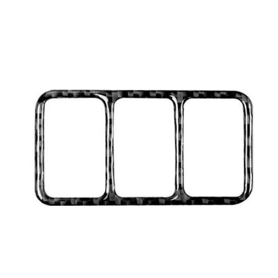 Carbon Fiber Seat Heater Soft Top Switch Panel Trim For Nissan 370Z 2009-2020