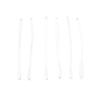 30 Pcs 6 Inch Transparent Plastic Transparent Name Tag Loop Tags Identification Cards Office