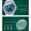 OLEVS Kvartsklokke for kvinner Diamond Dial Luxury Rustfritt stål Vanntett Elegant Dame Mote Topp Merke Dameklokke