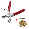 Maljetthullstangsett Skohull Nitetang For Stansing Innbinding Med 4 mm Knapp 28-40 stk