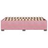 Pink Bed Frame 120x200 cm Velvet