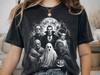Comfort Colors® Frankenstein Bride Dracula Werewolf Mummy Graphic Tee, Halloween Classic Monsters Pumpkin Gift