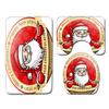 3D Digital Printing Christmas Waterproof Shower Curtain Four-Piece Bathroom Non-Slip Door Mat Bedroom Living Room Floor Mat Carpet