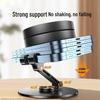 Premium All-Metal Rotating Phone & Tablet Stand: Portable, Foldable, Universal for Desktop Use and Ideal for Live Streaming & Watching Dramas