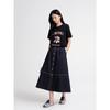 Women's Relaxed Embroidered Sequin Cotton T-Shirt