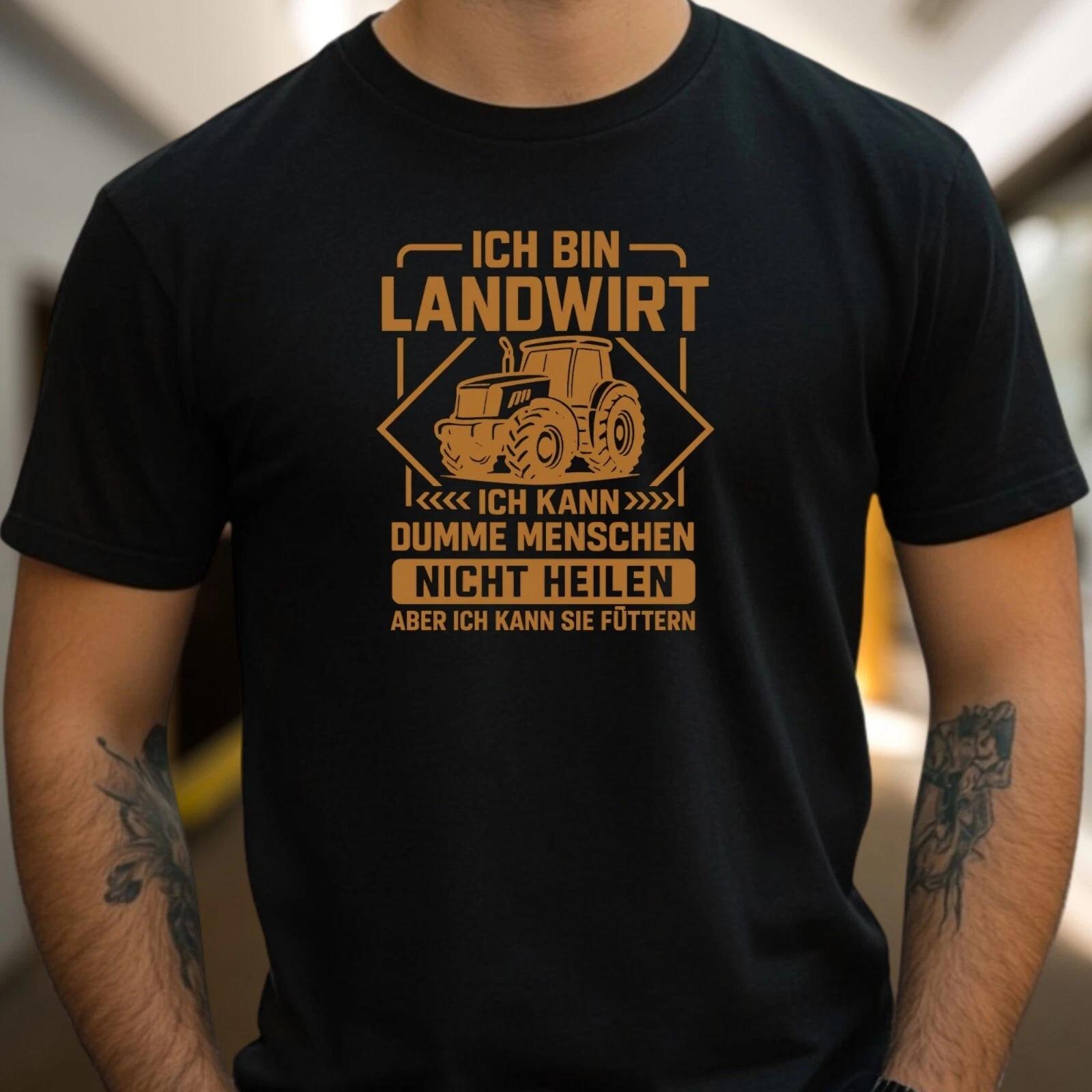 T-Shirt Herren Landwirt Bauer Spruch Motiv Baumwolle Größe S bis 5XL XS