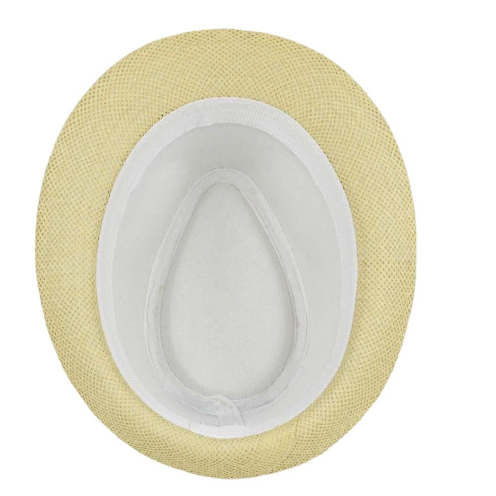 Hot Selling Panama Straw Hat Curled Gentleman Sunscreen Beach Hat Three Fold Edge Straw Jazz Top Hat