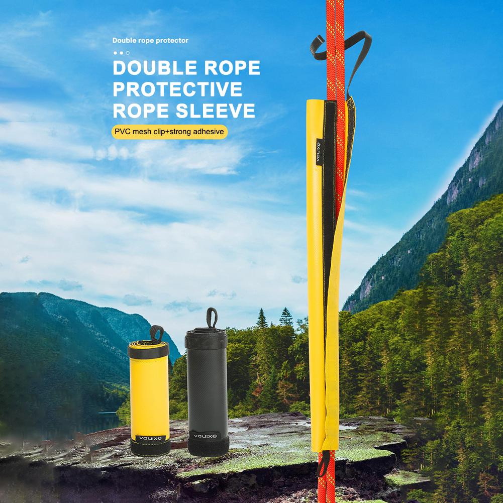 35/50cm Climbing Rope Protective Cover Lightweight PVC Rope Protection Cover Magic Tape Anti-Wear Rappelling Abseiling Equipment