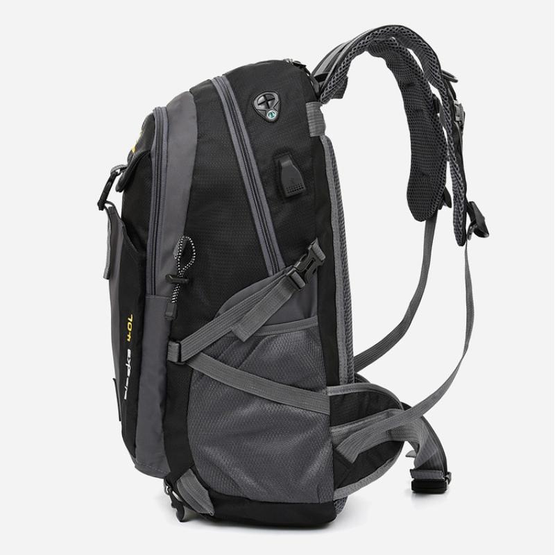 USB Rechargeable Backpack Casual Sports School Bag for Men and Women Lightweight Outdoor Hiking Bag Large Capacity Travel Bag