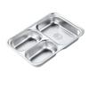 Jiyoushi 304 Stainless Steel Divided Canteen Tray