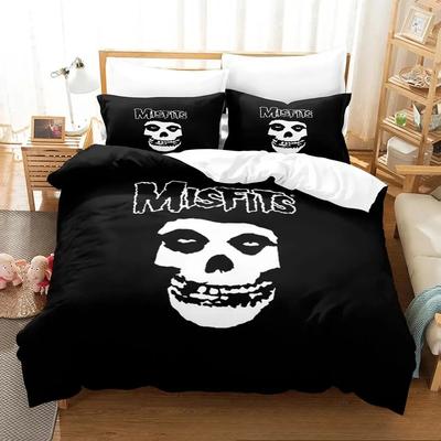 3D-Druck The Misfits Glenn Danzig Bettwäscheset Jungen Mädchen Twin Queen King Size Bettbezug Kissenbezug Bett Jungen Erwachsener