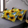 Sunflower Duvet Cover Set Yellow Floral Sunflower Bedding Set Print Floral Comforter Cover For Kids Girls Boys