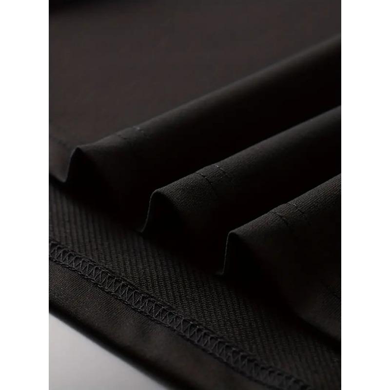 Europäische Größen Herren Sommer Mode Lässiges Kurzarm T-Shirt mit Kreuz Print Tee, Normale Passform mit Leichter Dehnung, Atmungsaktives Oberteil für Herren