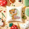 Cute Cartoon Bear Animal Letter Cushion Cover Plush Fabric Soft DoubleSided Printed Sofa Warm Winter Home Gift Pillow Cover