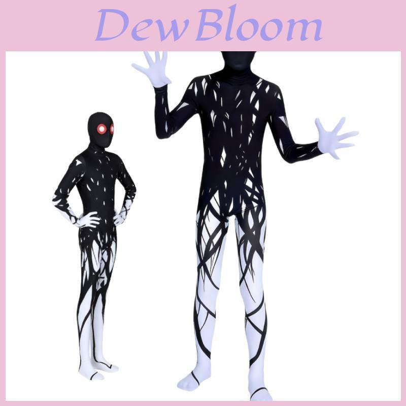 Horror Halloween Zalgo Monster Cosplay Kostüm Mit Roten Augen Für Kinder Und Erwachsene