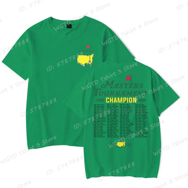 The Masters Golf Tournament Augusta National Champions of Golf TShirt for Men Women Graphic T Shirts Fashion Unisex Tees Tops