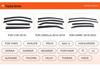 Suzuki Series Car Window Rain Guards - Injection Molded Rain Eyebrows